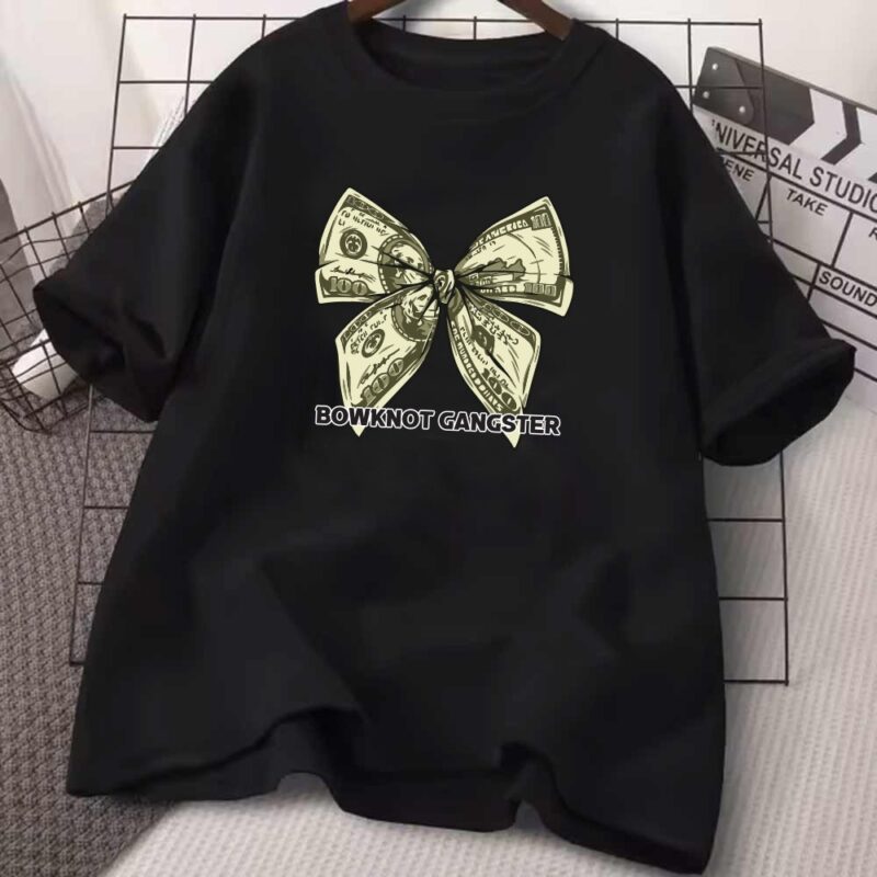 Drop Shoulder Printed Ladies T-shirt