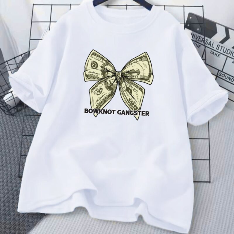Drop Shoulder Printed Ladies T-shirt