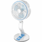 USB Rechargeable Folding LR Fan with LED Light 17 Inch